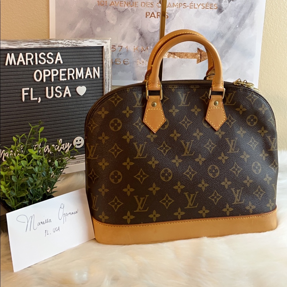 Authentic Louis Vuitton Alma PM Monogram Canvas